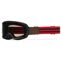 GOGLE IMX ENDURANCE RUST BLACK MATT/RED - SZYBA DARK SMOKE + CLEAR (2 SZYBY W ZESTAWIE)