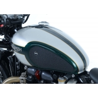 NAKLEJKA NA BAK TANKPAD ANTYPOŚLIZGOWY 2 CZĘŚCI RG RACING TRIUMPH BONNEVILLE BOBBER (17-) BLACK