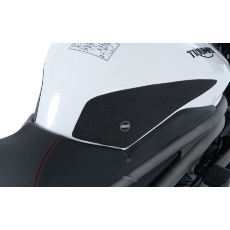 NAKLEJKA NA BAK TANKPAD ANTYPOŚLIZGOWY 2 CZĘŚCI RG RACING TRIUMPH SPEED TRIPLE RS (18-) BLACK