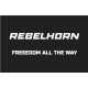 ODZNAKA NA RZEP REBELHORN FREEDOM ALL THE WAY BLACK 50X80MM