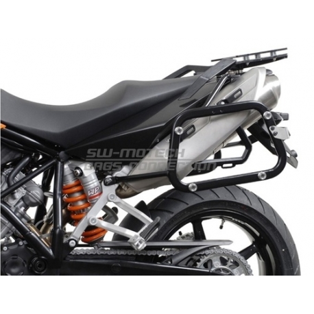 STELAŻ EVO NA KUFRY BOCZNE SW-MOTECH KTM 990 SM/SM-T/SM-R/950 SM BLACK