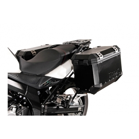 STELAŻ EVO NA KUFRY BOCZNE SW-MOTECH SUZUKI DL 650 (11-16) BLACK