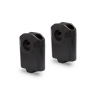ZESTAW PODWYŻSZAJĄCY KIEROWNICĘ SW-MOTECH 28MM PODWYŻSZENIE 50MM BLACK