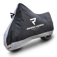 POKROWIEC NA MOTOCYKL REBELHORN COVER 2 BLACK SILVER