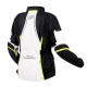 KURTKA TEKSTYLNA OZONE SAHARA LADY BLACK/GREY/FLUO YELLOW