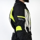 KURTKA TEKSTYLNA OZONE SAHARA BLACK/GREY/FLUO YELLOW