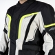 KURTKA TEKSTYLNA OZONE SAHARA BLACK/GREY/FLUO YELLOW