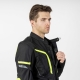 KURTKA TEKSTYLNA OZONE SAHARA BLACK/FLUO YELLOW