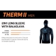 KOSZULKA TERMOAKTYWNA Z KOMINIARKĄ REBELHORN THERM 2 2W1 BLACK BLUE XS/S