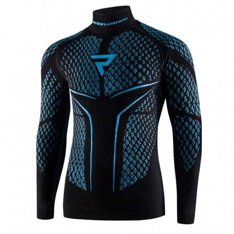KOSZULKA TERMOAKTYWNA Z DŁUGIM RĘKAWEM REBELHORN THERM 2 BLACK BLUE