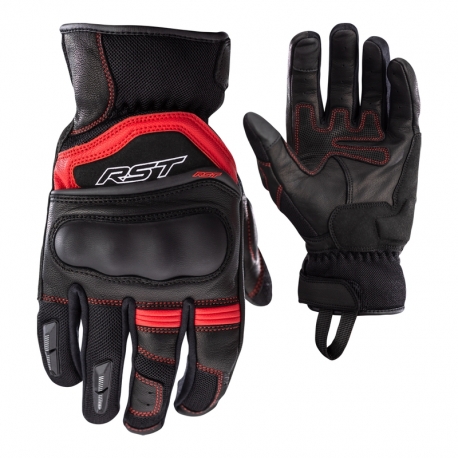 RĘKAWICE SKÓRZANE RST URBAN AIR 3 MESH BLACK/RED