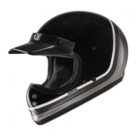 KASK MOTOCYKLOWY HJC V60 SCOBY BLACK GREY