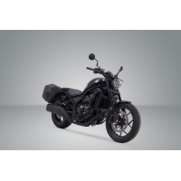 ZESTAW KUFRÓW BOCZNYCH URBAN ABS I STELAŻY SW-MOTECH HONDA CMX1100 REBEL (20-) BLACK 2X16,5L