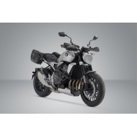 ZESTAW KUFRÓW BOCZNYCH URBAN ABS I STELAŻY SW-MOTECH HONDA CB1000R (21-) BLACK 2X16,5L