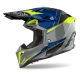 KASK MOTOCYKLOWY AIROH AVIATOR 3 PUSH BLUE GLOSS S
