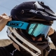 GOGLE IMX ENDURANCE RACE MATT BLACK / BLUE - SZYBA IRIDIUM BLUE + CLEAR (2 SZYBY W ZESTAWIE)