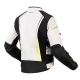 KURTKA MOTOCYKLOWA TEKSTYLNA DAMSKA OZONE FLOW BLACK GREY FLUO YELLOW