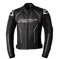 KURTKA MOTOCYKLOWA SKÓRZANA RST S1 BLACK BLACK WHITE XXL