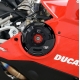 SLIDERY SILNIKA RG RACING DUCATI PANIGALE V4R 19-, PRAWA STRONA BLACK