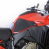 NAKLEJKA NA BAK TANKPAD ANTYPOŚLIZGOWY 2 CZĘŚCI RG RACING DUCATI MULTISTRADA V4 (S) (SPORT) 21- BLAC