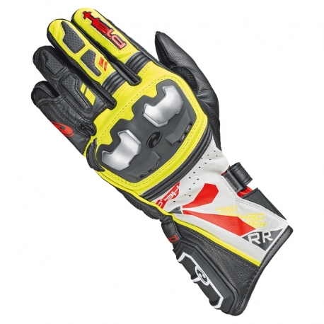 RĘKAWICE MOTOCYKLOWE HELD AKIRA RR BLACK FLUO YELLOW