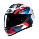 KASK HJC C10 TINS WHITE/BLUE/RED