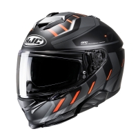 KASK MOTOCYKLOWY HJC I71 SIMO GREY ORANGE