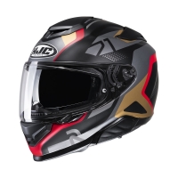 KASK HJC RPHA71 HAPEL BLACK/RED/BRONZE