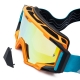 GOGLE IMX SAND ORANGE MATT/BLUE/WHITE - SZYBA ORANGE IRIDIUM + CLEAR (2 SZYBY W ZESTAWIE)