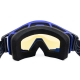 GOGLE IMX SAND BLUE MATT/BLACK - SZYBA BLUE IRIDIUM + CLEAR (2 SZYBY W ZESTAWIE)