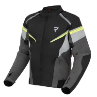 KURTKA TEKSTYLNA REBELHORN SPARK BLACK/GREY/FLUO YELLOW