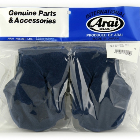 PODUSZKI POLICZKOWE DO KASKU ARAI SAMOCHODOWEGO CK-6 (15MM)