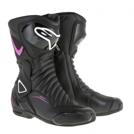 BUTY ALPINESTARS LADY STELLA SMX-6 V2 BLACK/FUCHSIA WHITE 38