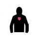 BLUZA Z KAPTUREM FOX JUNIOR LEGACY BLACK/PINK YXL