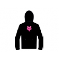 BLUZA Z KAPTUREM FOX JUNIOR LEGACY BLACK/PINK YXL