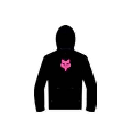 BLUZA Z KAPTUREM FOX JUNIOR LEGACY BLACK/PINK YXL