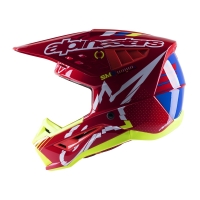 KASK ALPINESTARS S-M5 ACTION BRIGHT RED/WHITE/FLUO YELLOW L