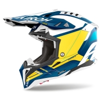 KASK MOTOCYKLOWY AIROH AVIATOR 3 SABER BLUE MATT