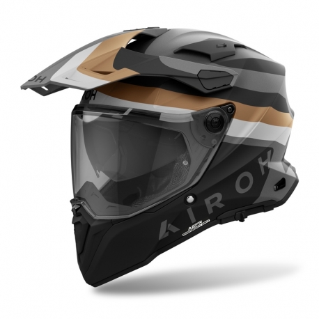 KASK MOTOCYKLOWY AIROH COMMANDER 2 DOOM GOLD MATT XL