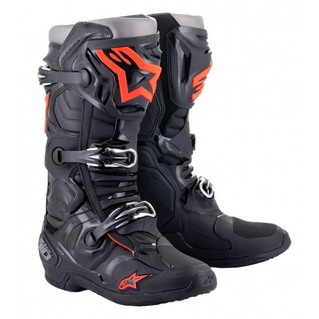 BUTY ALPINESTARS TECH 10 BLACK/FLUO RED 12