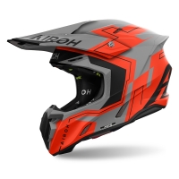 KASK MOTOCYKLOWY AIROH TWIST 3 DIZZY ORANGE FLUO MATT