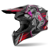 KASK MOTOCYKLOWY AIROH WRAAAP CYBER RED MATT