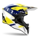 KASK MOTOCYKLOWY AIROH WRAAAP FEEL YELLOW BLUE GLOSS XL