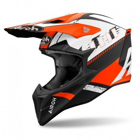 KASK MOTOCYKLOWY AIROH WRAAAP FEEL ORANGE MATT XXS