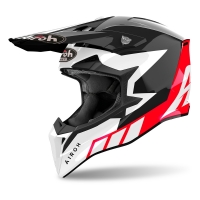 KASK MOTOCYKLOWY AIROH WRAAAP RELOADED RED GLOSS S