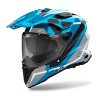 KASK AIROH COMMANDER 2 MAVICK CERULEAN BLUE GLOSS S