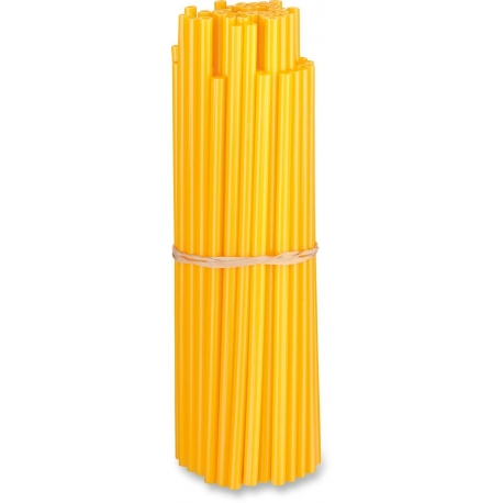 80-PACK POLYURETHANE SPOKE SKINS YELLOW