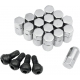 LUG NUTS 3/8 CHROME 16-PACK