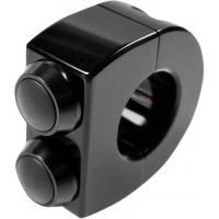 mo-SWITCH 2 PUSH-BUTTON 25,4 MM BLACK HOUSING / BLACK BUTTONS