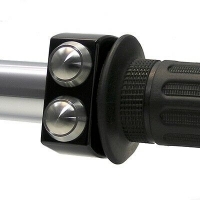 mo-SWITCH 2 PUSH-BUTTON 22 MM BLACK HOUSING / STAINLESS STEEL BUTTONS